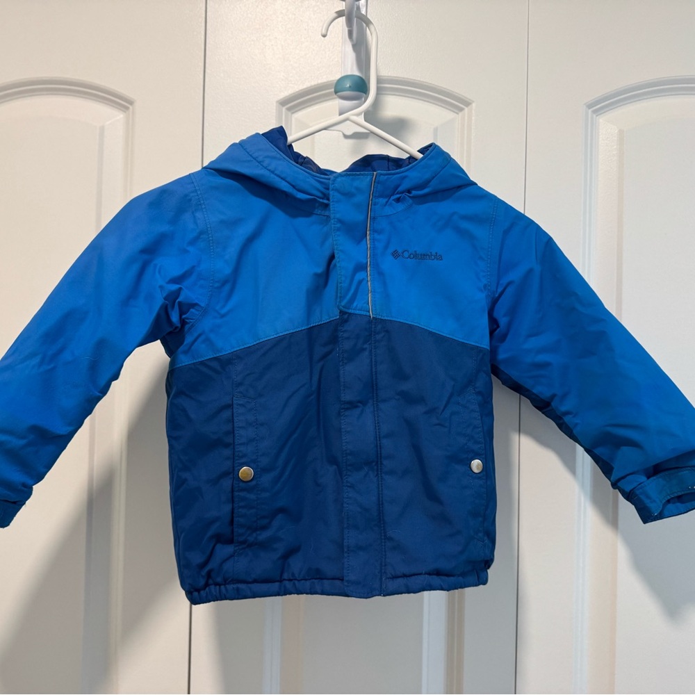Columbia Two-Tone Blue Hooded Jacket